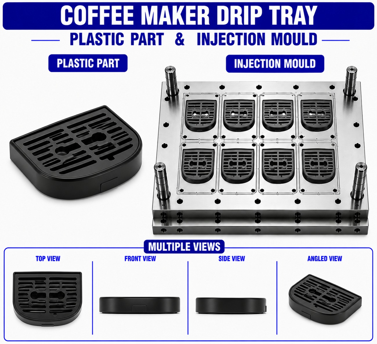 Coffee Maker Plastic Drip Tray Mould and Moulding Services